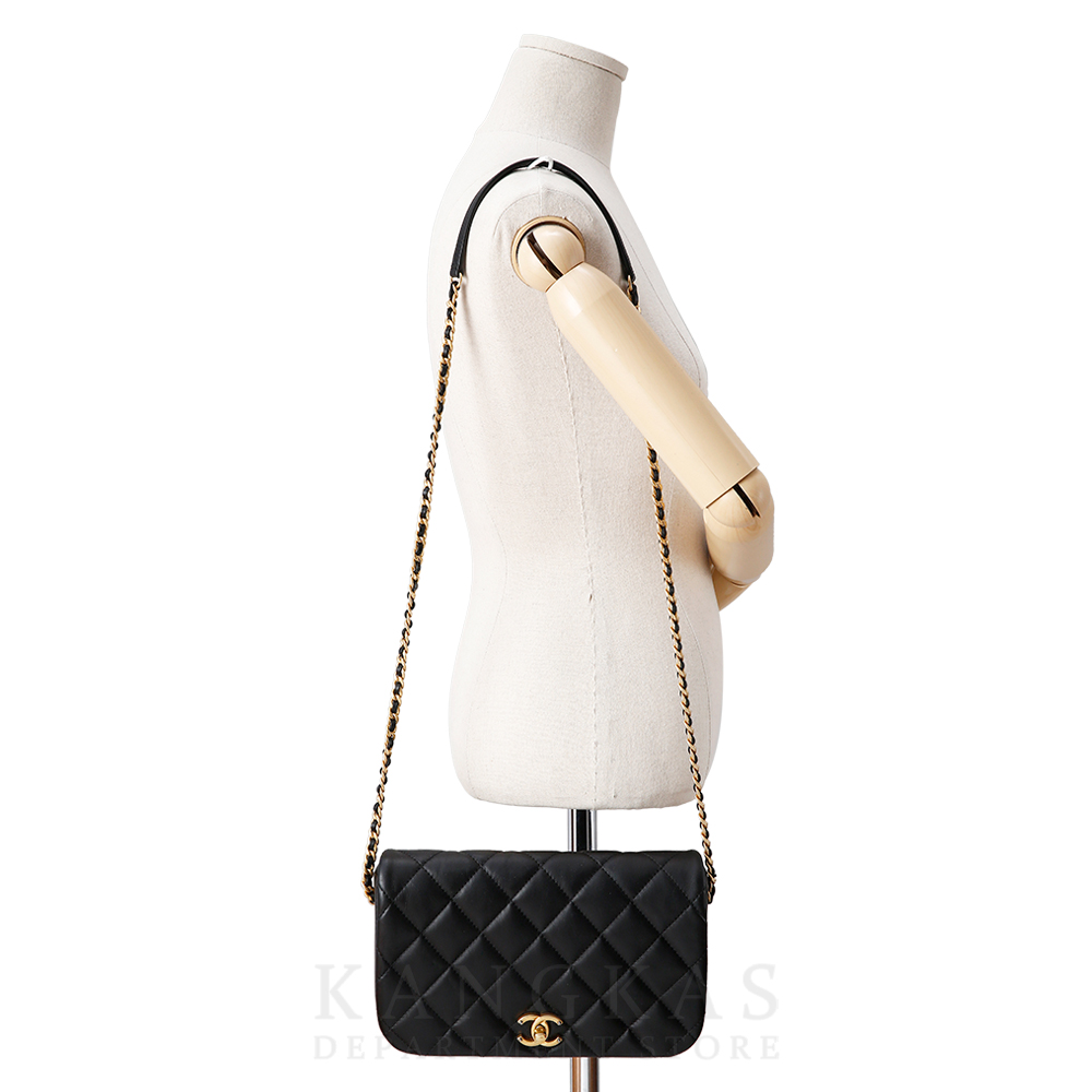 CHANEL(USED)샤넬 시즌 램스킨 플랩백