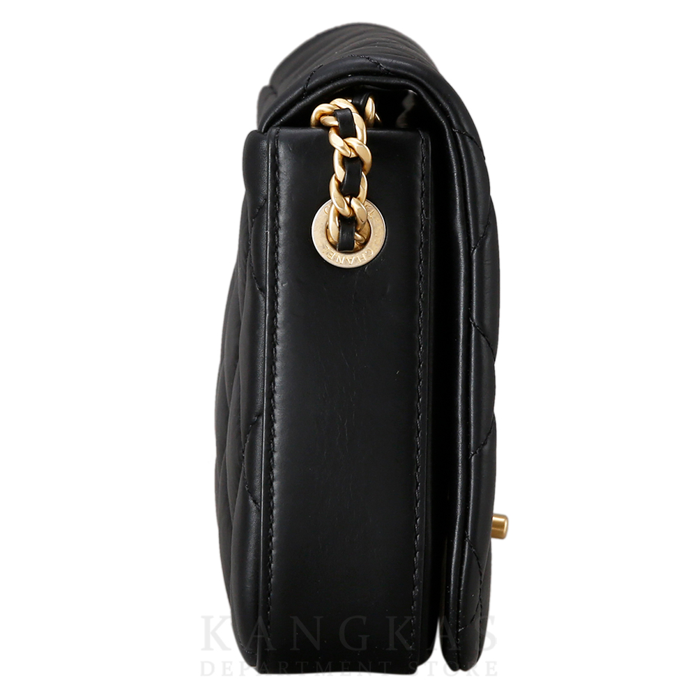 CHANEL(USED)샤넬 시즌 램스킨 플랩백