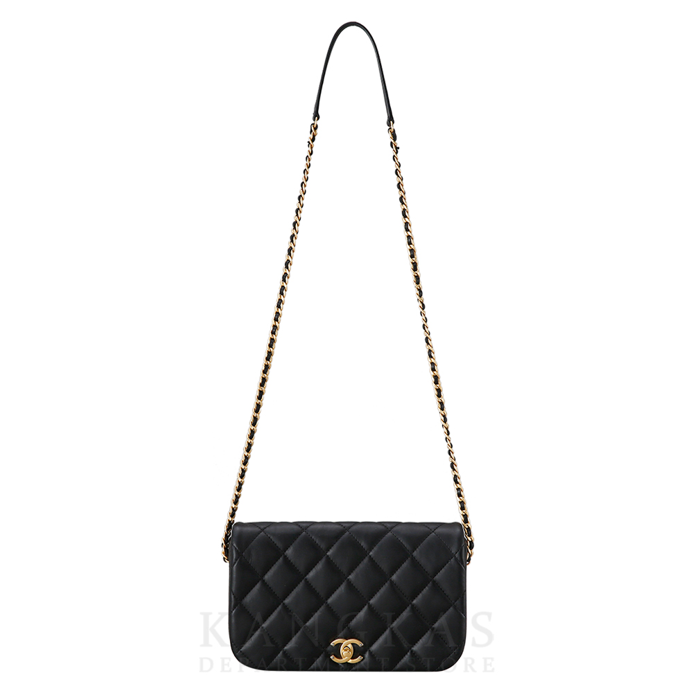 CHANEL(USED)샤넬 시즌 램스킨 플랩백