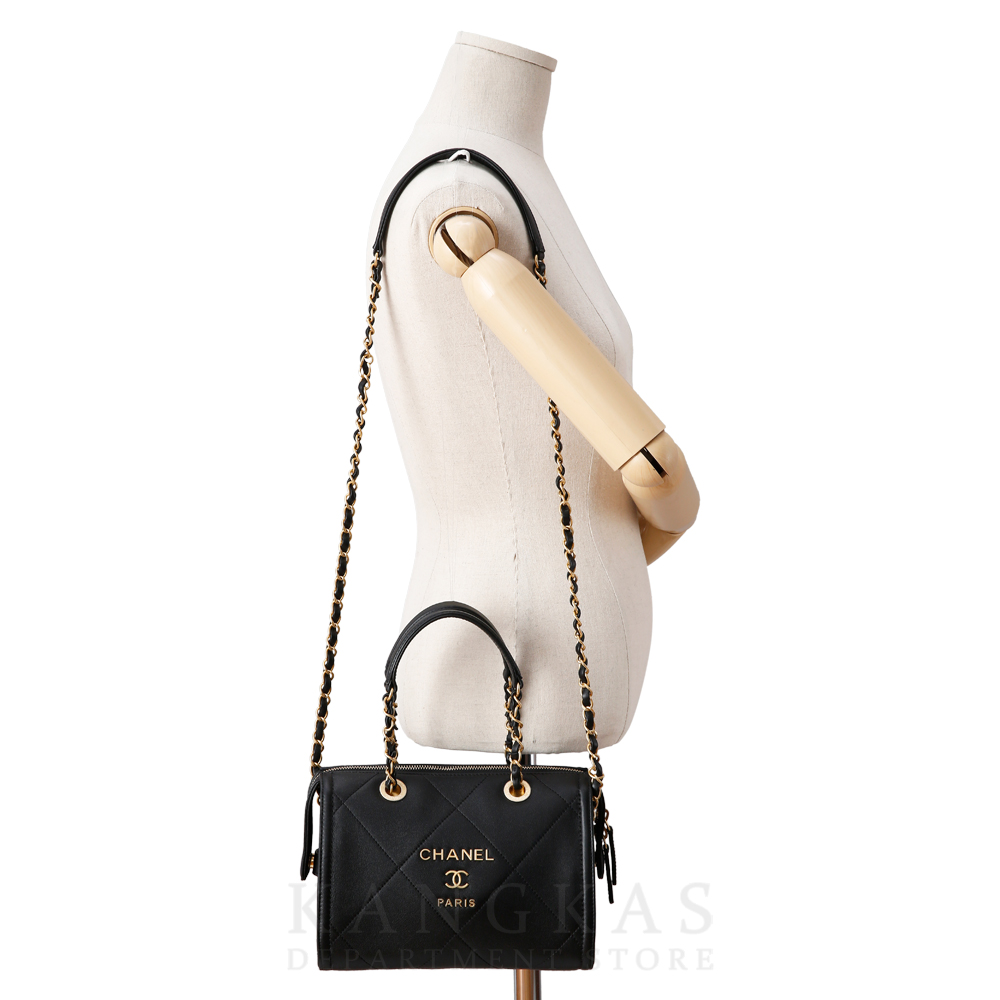 CHANEL(USED)샤넬 시즌 로고 토트겸 숄더백