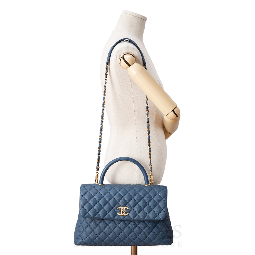 CHANEL(USED)샤넬 캐비어 코코핸들 라지