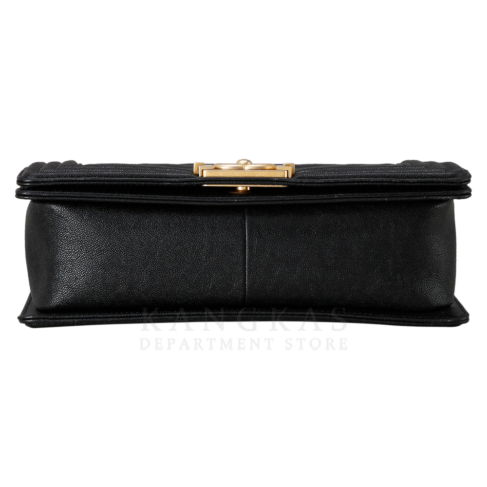 CHANEL(USED)샤넬 캐비어 보이샤넬 쉐브론 미듐
