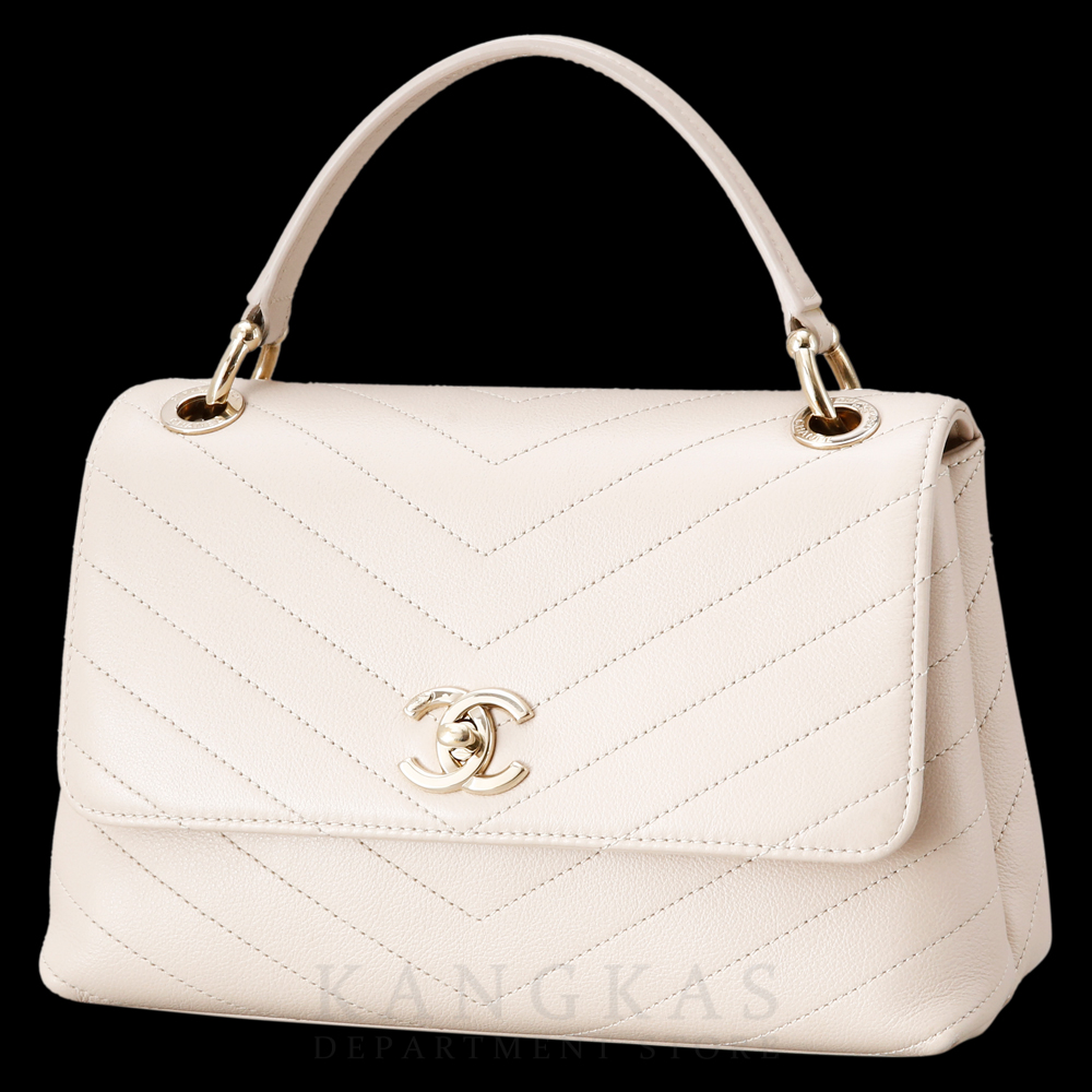 CHANEL(USED) 샤넬 시즌 쉐브론 탑핸들겸 숄더백