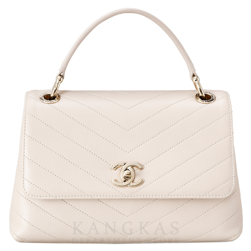 CHANEL(USED) 샤넬 시즌 쉐브론 탑핸들겸 숄더백