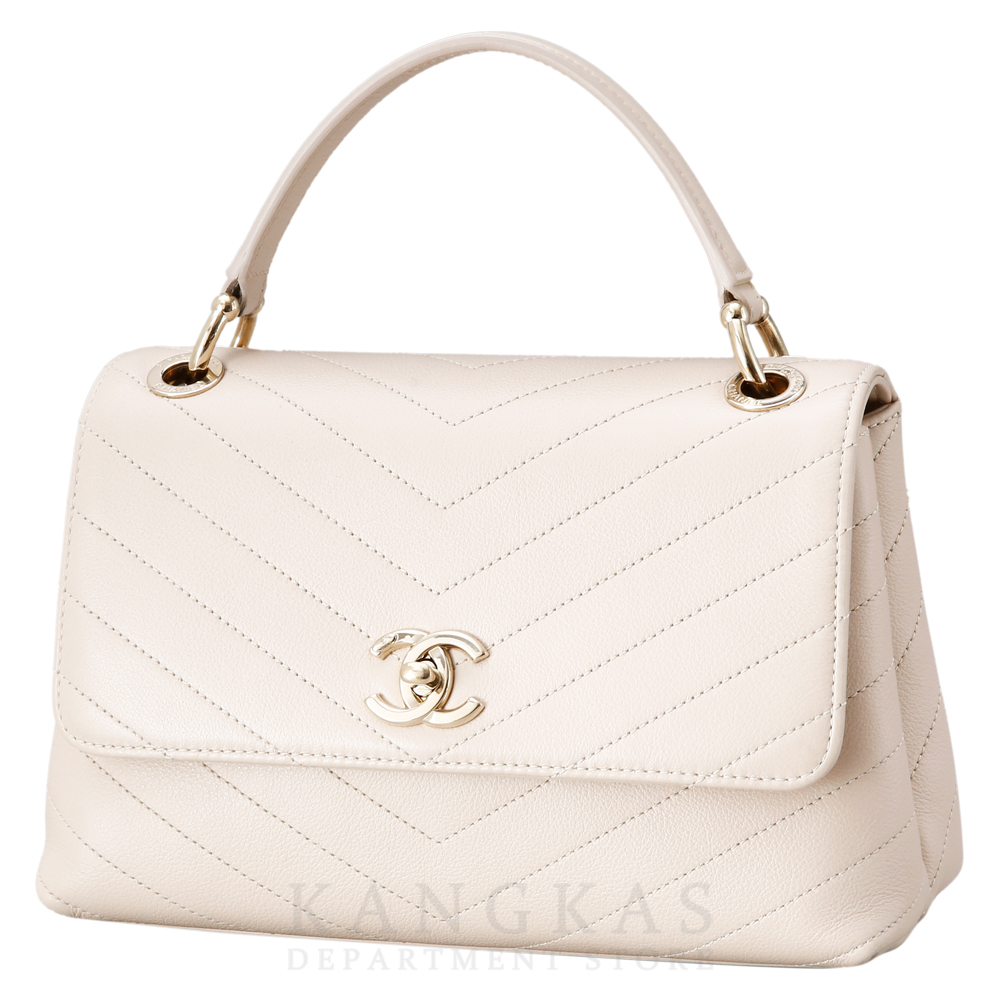 CHANEL(USED) 샤넬 시즌 쉐브론 탑핸들겸 숄더백
