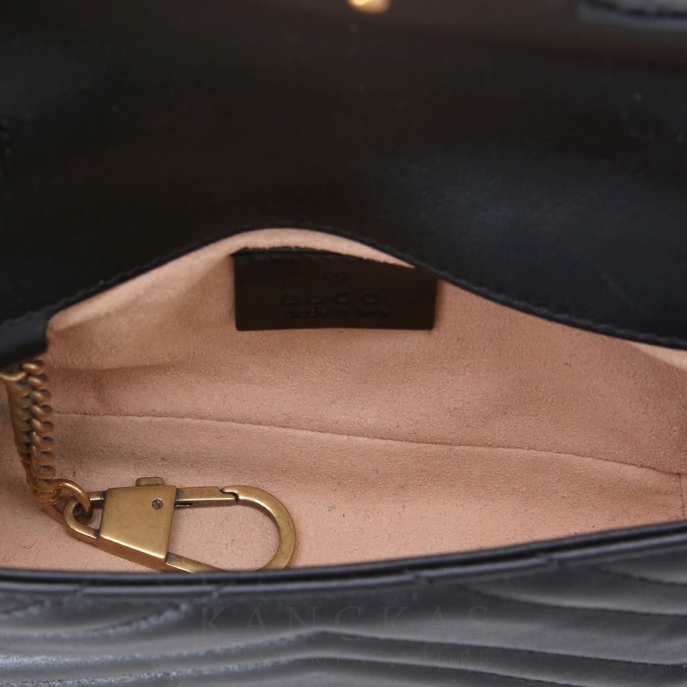 GUCCI(USED) 구찌 476433 GG마몽 마틀라세 수퍼미니 체인백