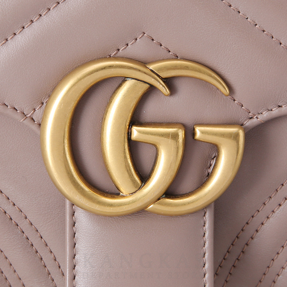 GUCCI(USED)구찌 498110 GG마몽 마틀라세 탑핸들백