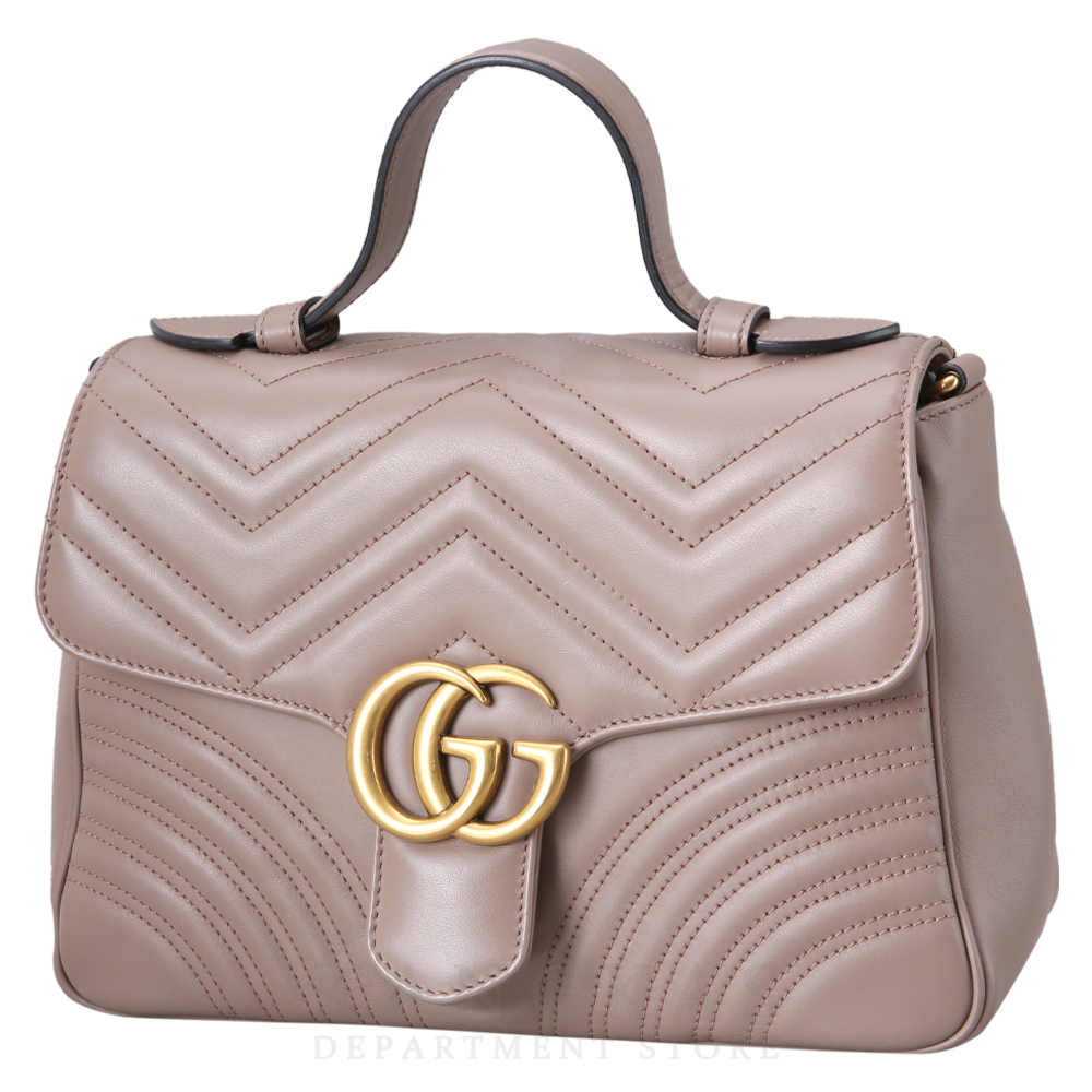 GUCCI(USED)구찌 498110 GG마몽 마틀라세 탑핸들백