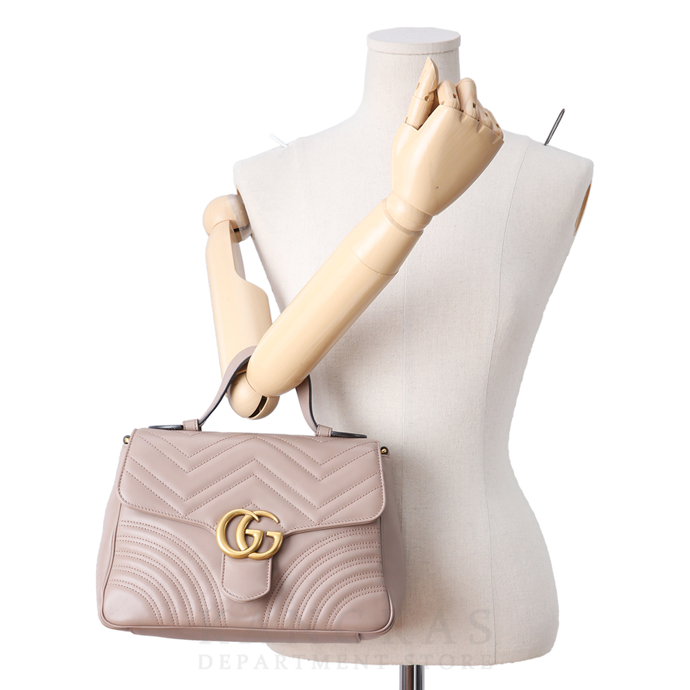 GUCCI(USED)구찌 498110 GG마몽 마틀라세 탑핸들백