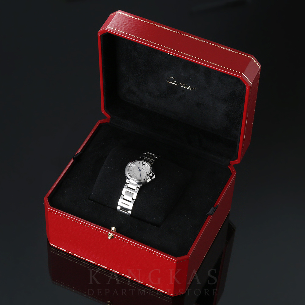 CARTIER(USED)까르띠에 발롱블루 스틸28 다이아 인덱스