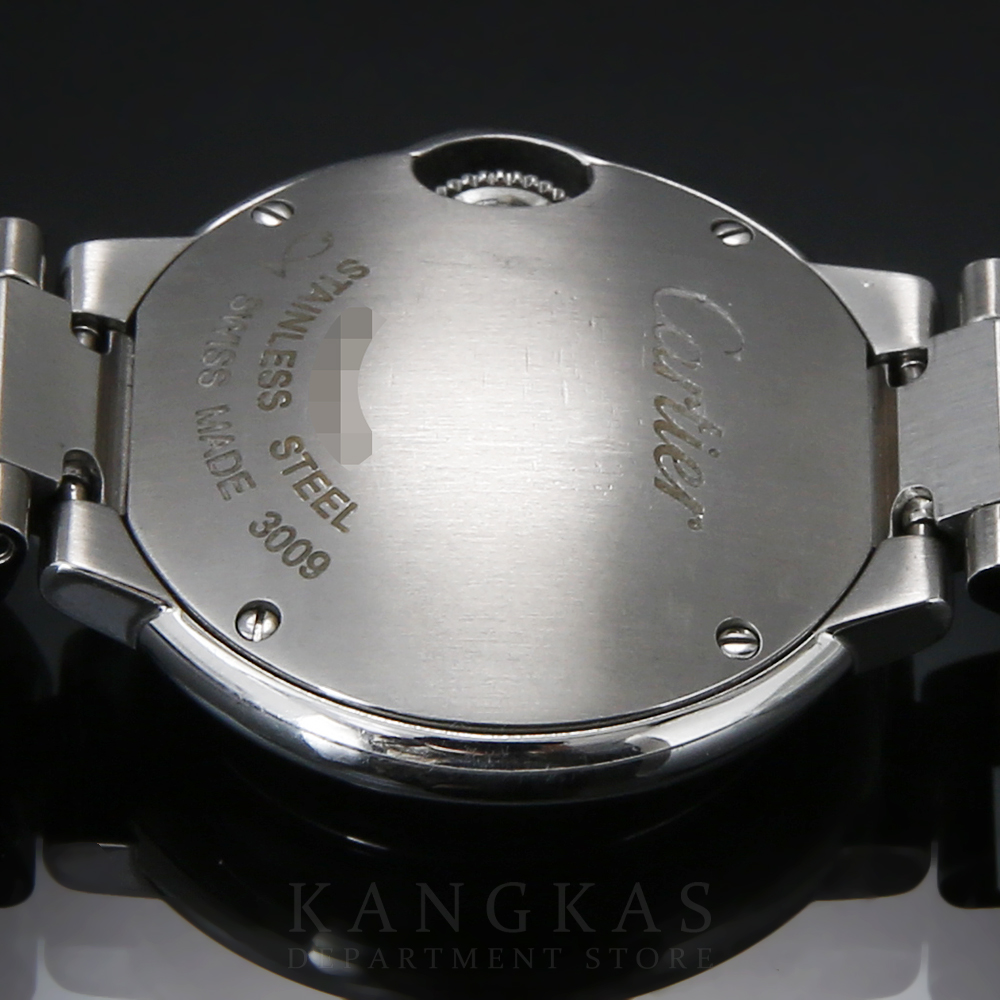 CARTIER(USED)까르띠에 발롱블루 스틸28 다이아 인덱스