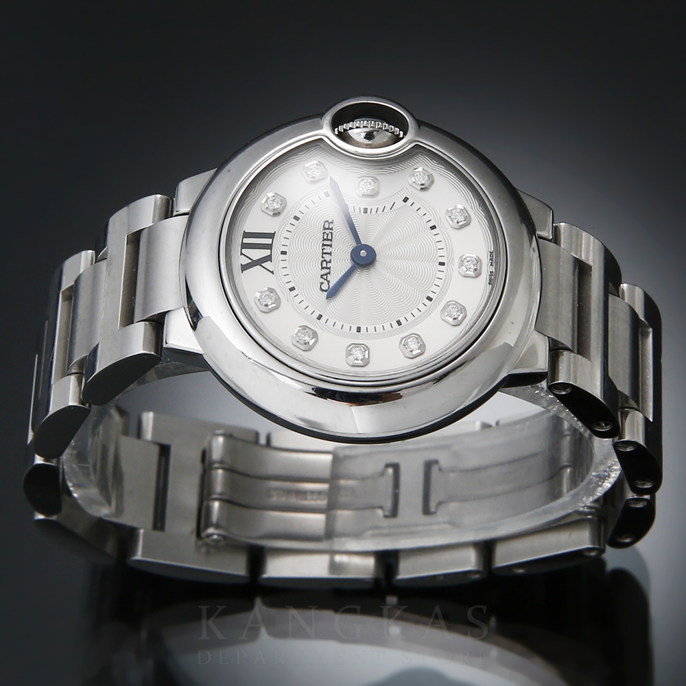 CARTIER(USED)까르띠에 발롱블루 스틸28 다이아 인덱스