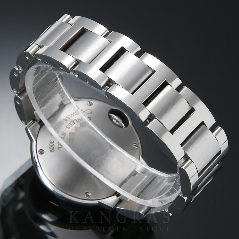 CARTIER(USED)까르띠에 발롱블루 스틸28 다이아 인덱스