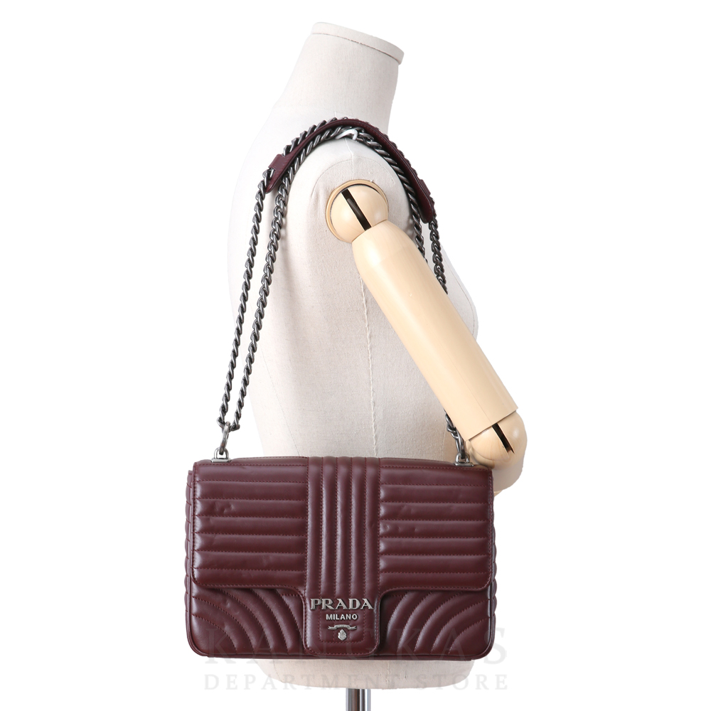 PRADA(USED)K프라다 1BD135 다이아그램 체인 숄더백