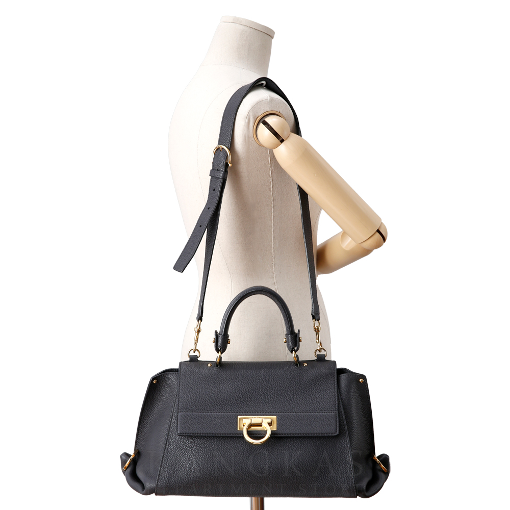 FERRAGAMO(USED)페레가모 간치니 탑핸들 토트겸 숄더백