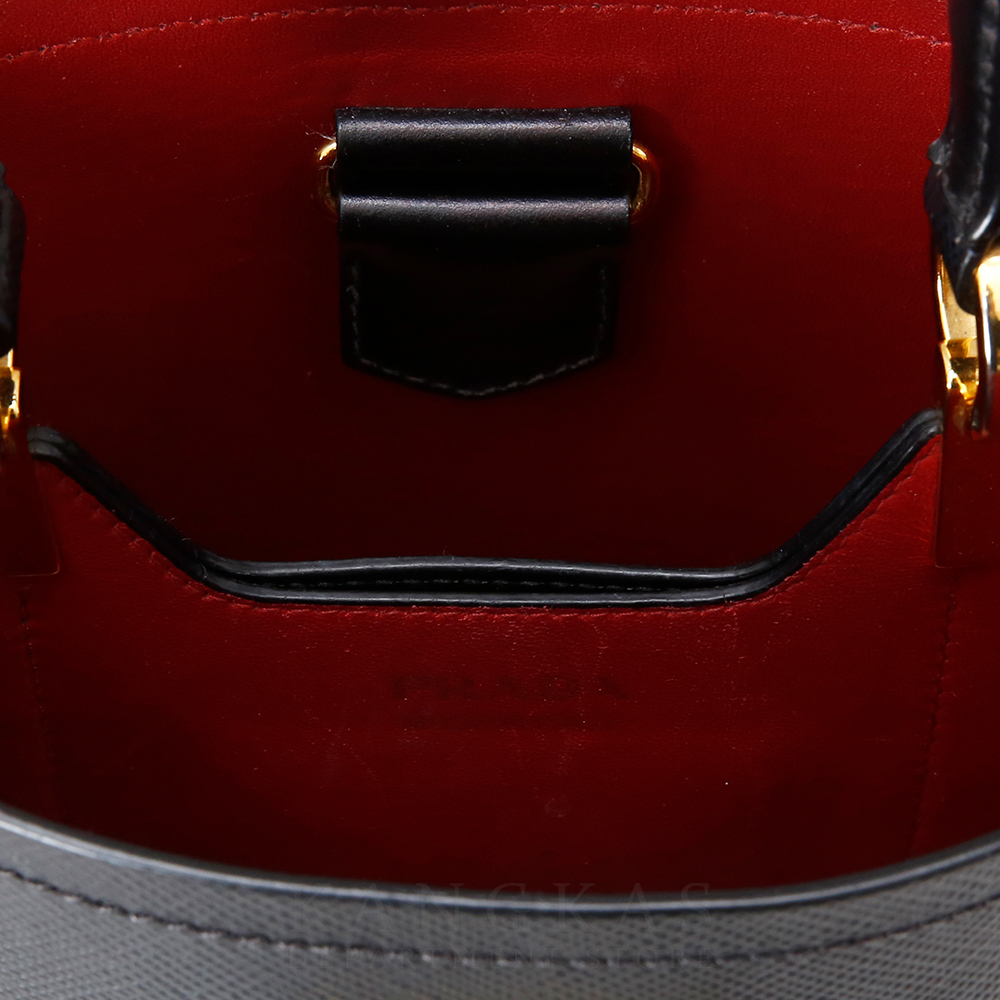 PRADA(USED)프라다 1BA217 사피아노 파니에 탑 핸들백