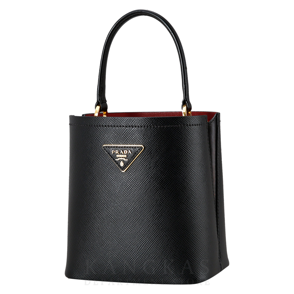 PRADA(USED)프라다 1BA217 사피아노 파니에 탑 핸들백