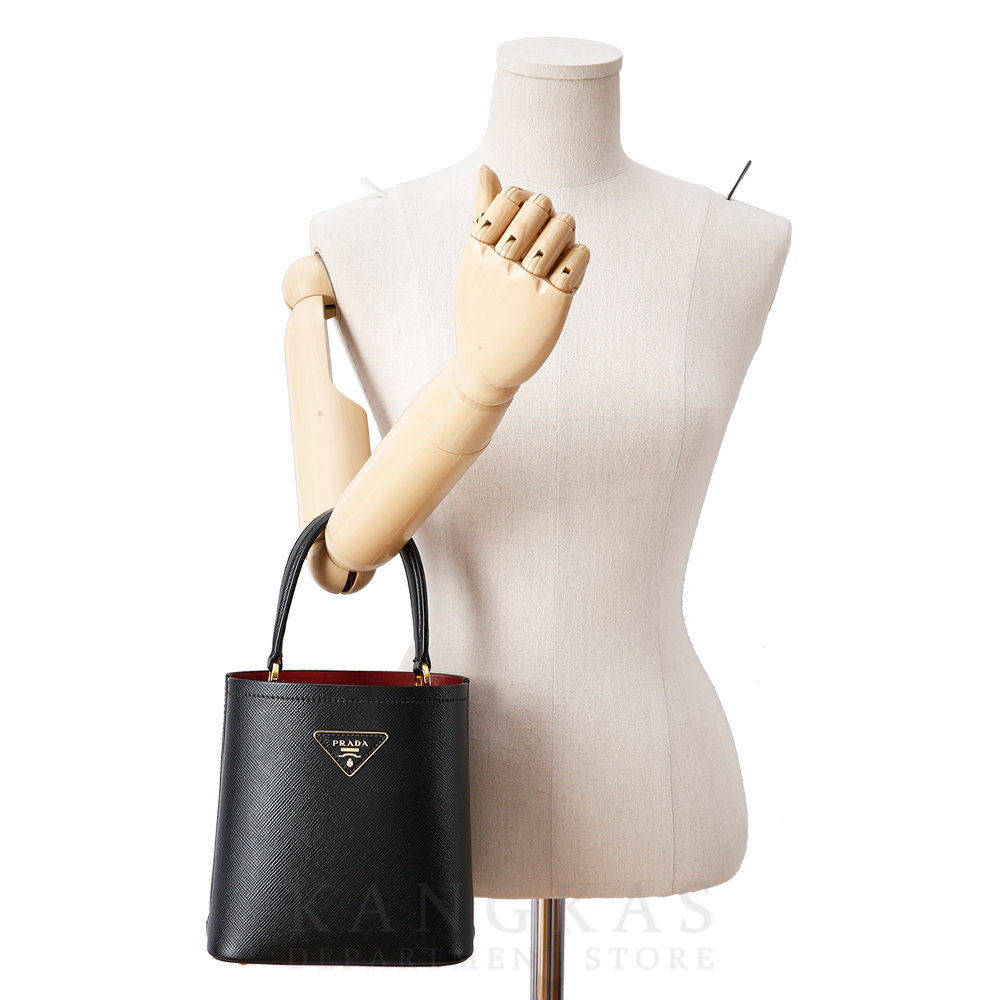 PRADA(USED)프라다 1BA217 사피아노 파니에 탑 핸들백