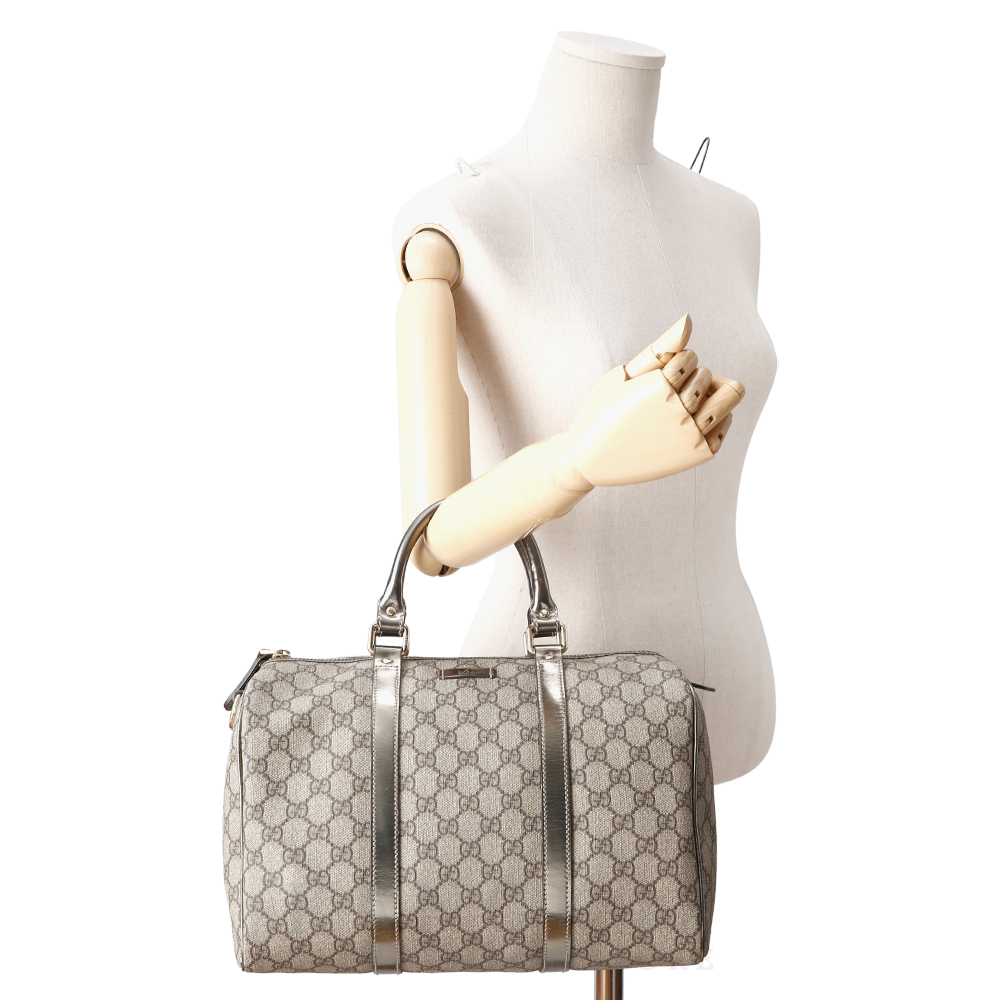 GUCCI(USED)구찌 193603 GG수프림 PVC 보스턴 토트백