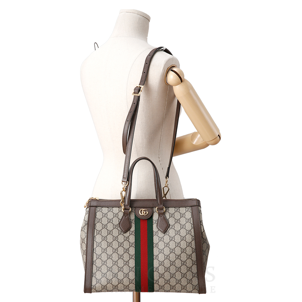 GUCCI(USED)구찌 524537 오피디아 GG수프림 탑 핸들백