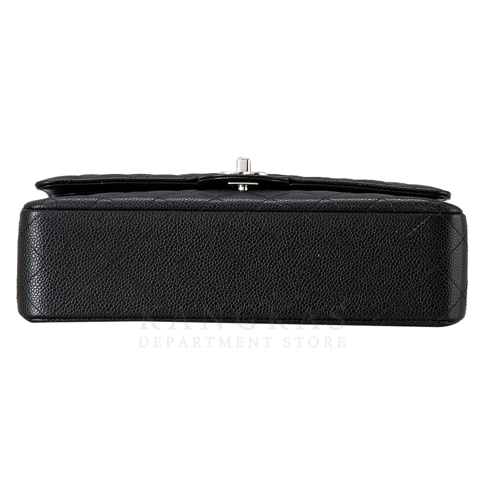 CHANEL(USED)샤넬 클래식 캐비어 미듐 은장