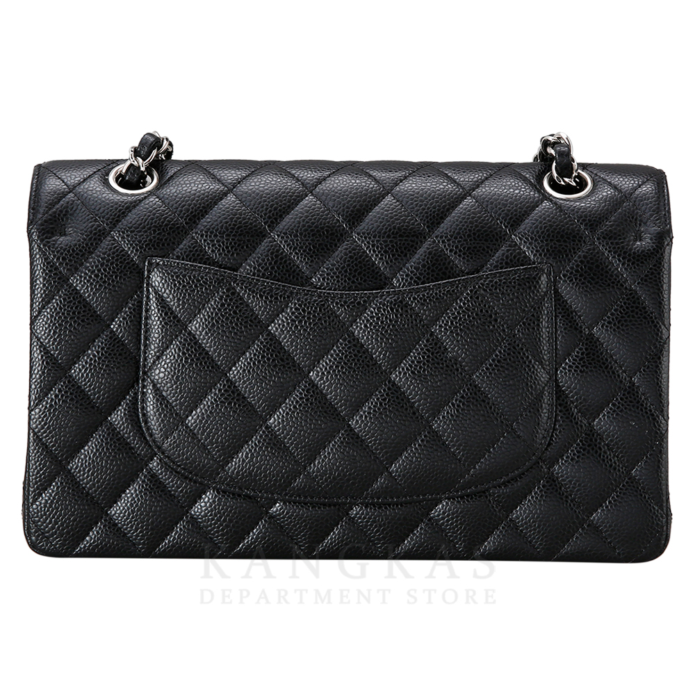 CHANEL(USED)샤넬 클래식 캐비어 미듐 은장