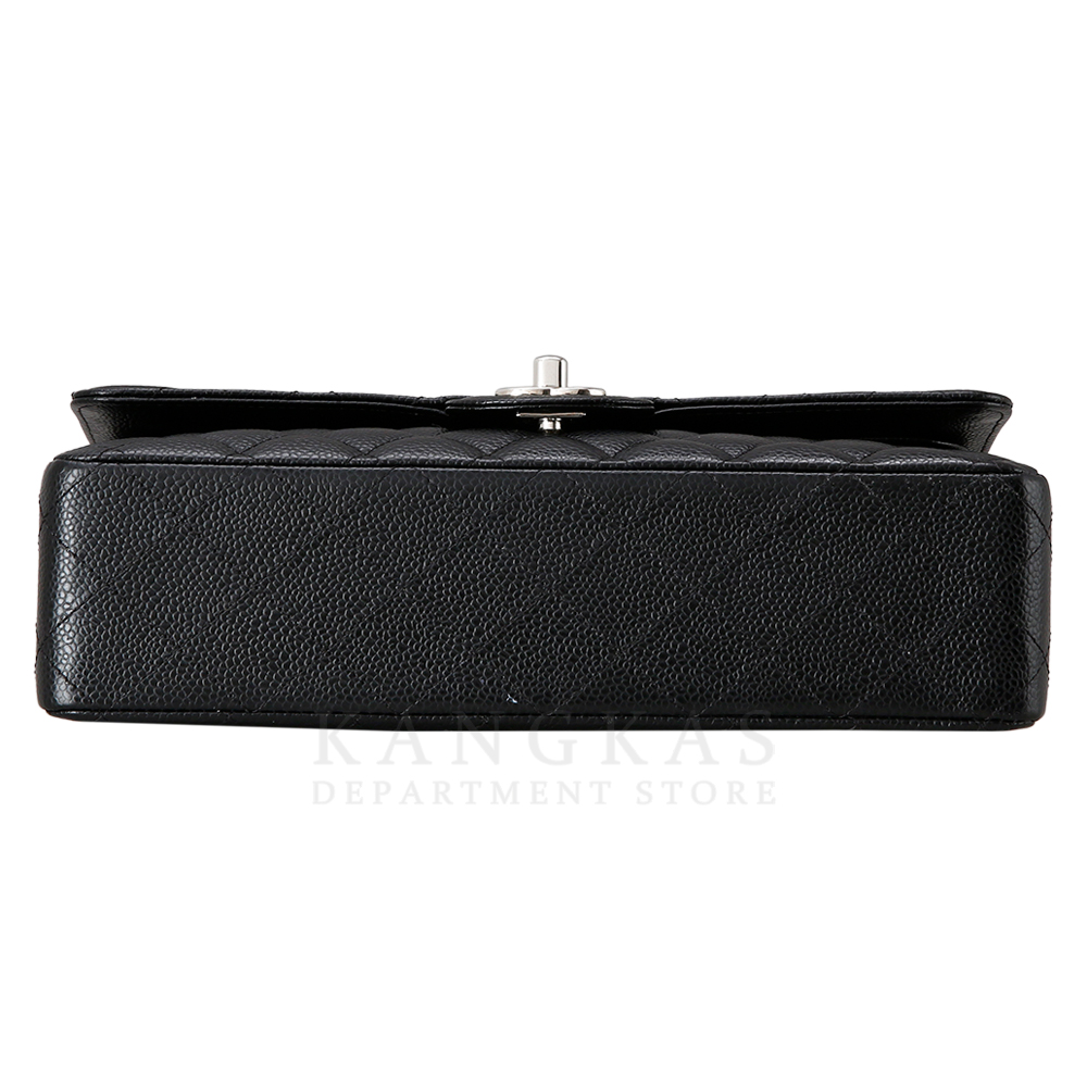 CHANEL(USED)샤넬 클래식 캐비어 미듐 은장