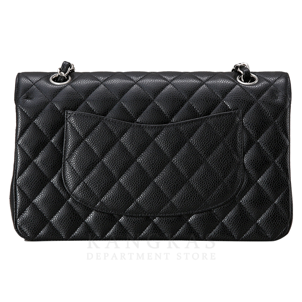 CHANEL(USED)샤넬 클래식 캐비어 미듐 은장