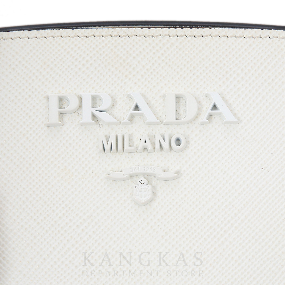 PRADA(USED)프라다 1BA156 모노크롬 사피아노 토트백