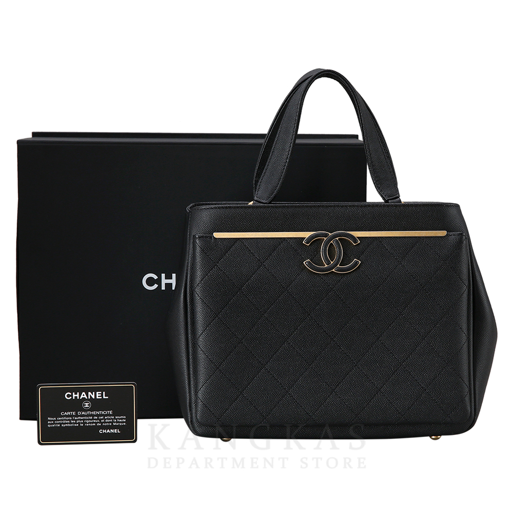 CHANEL(USED)샤넬 시즌 캐비어 스몰 쇼핑백 @