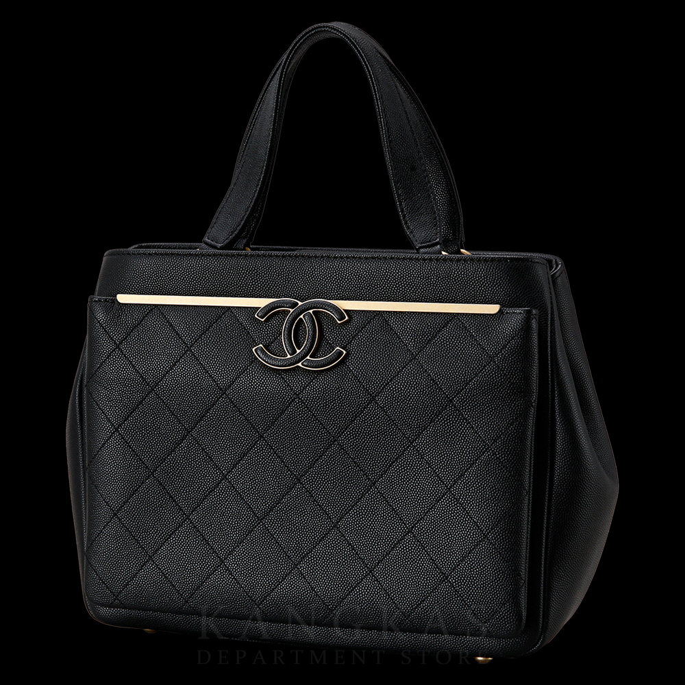 CHANEL(USED)샤넬 시즌 캐비어 스몰 쇼핑백 @