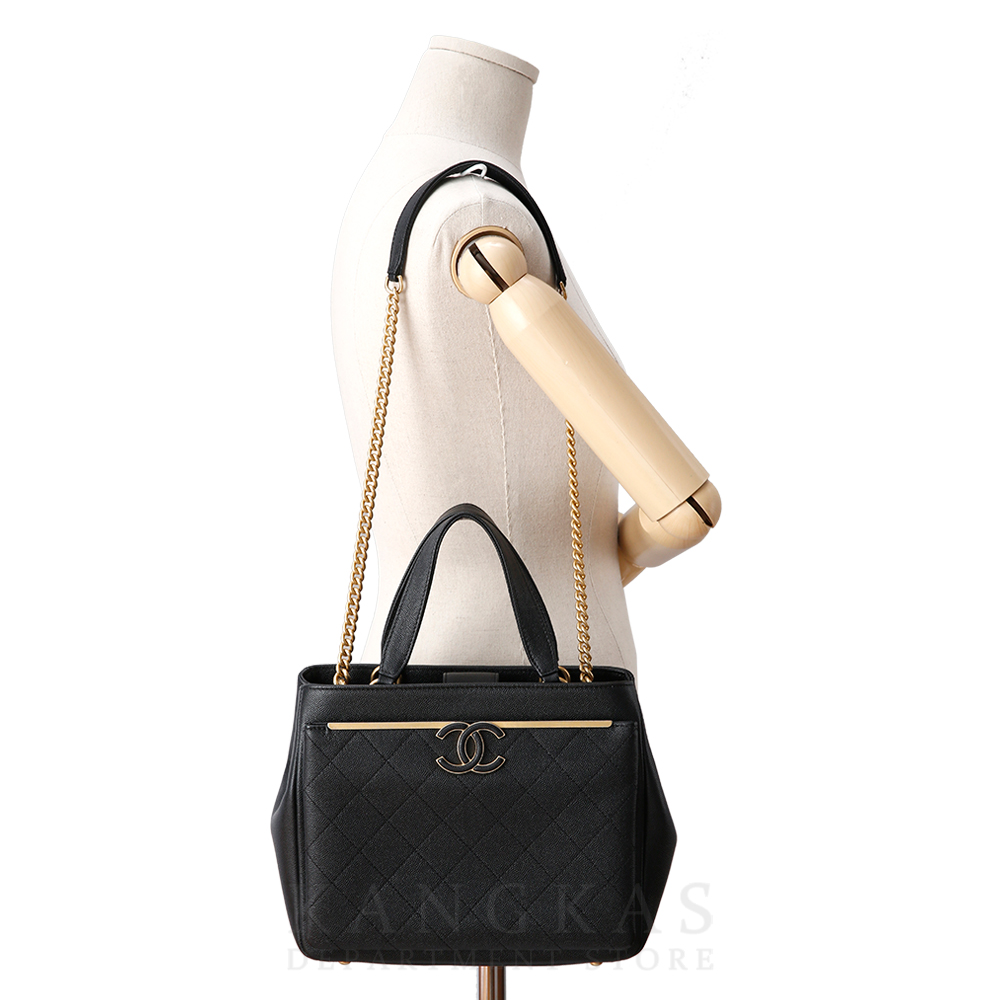 CHANEL(USED)샤넬 시즌 캐비어 스몰 쇼핑백 @