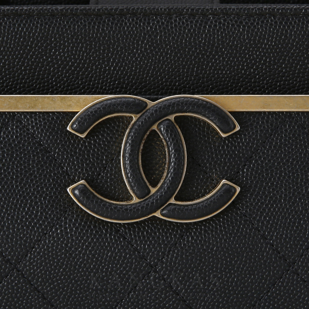 CHANEL(USED)샤넬 시즌 캐비어 스몰 쇼핑백 @