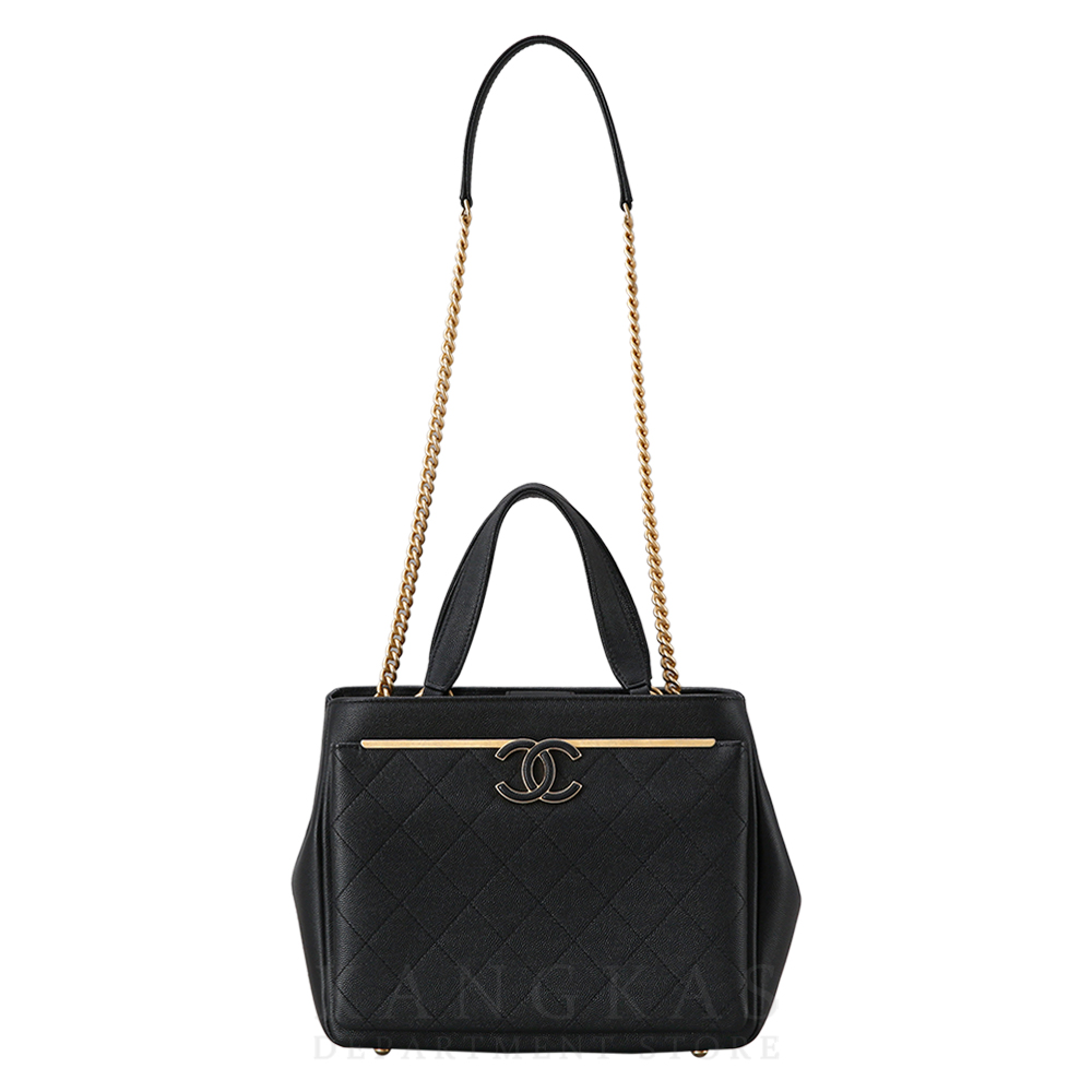 CHANEL(USED)샤넬 시즌 캐비어 스몰 쇼핑백 @