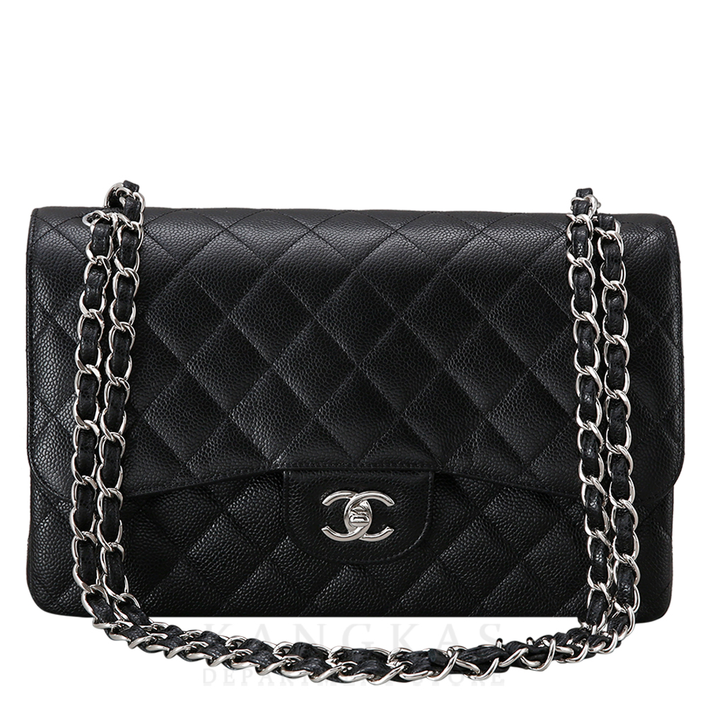 CHANEL(USED)샤넬 클래식 캐비어 점보 은장