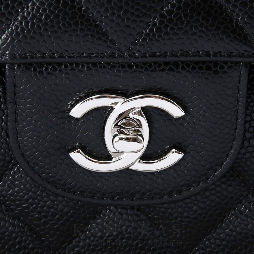 CHANEL(USED)샤넬 클래식 캐비어 점보 은장