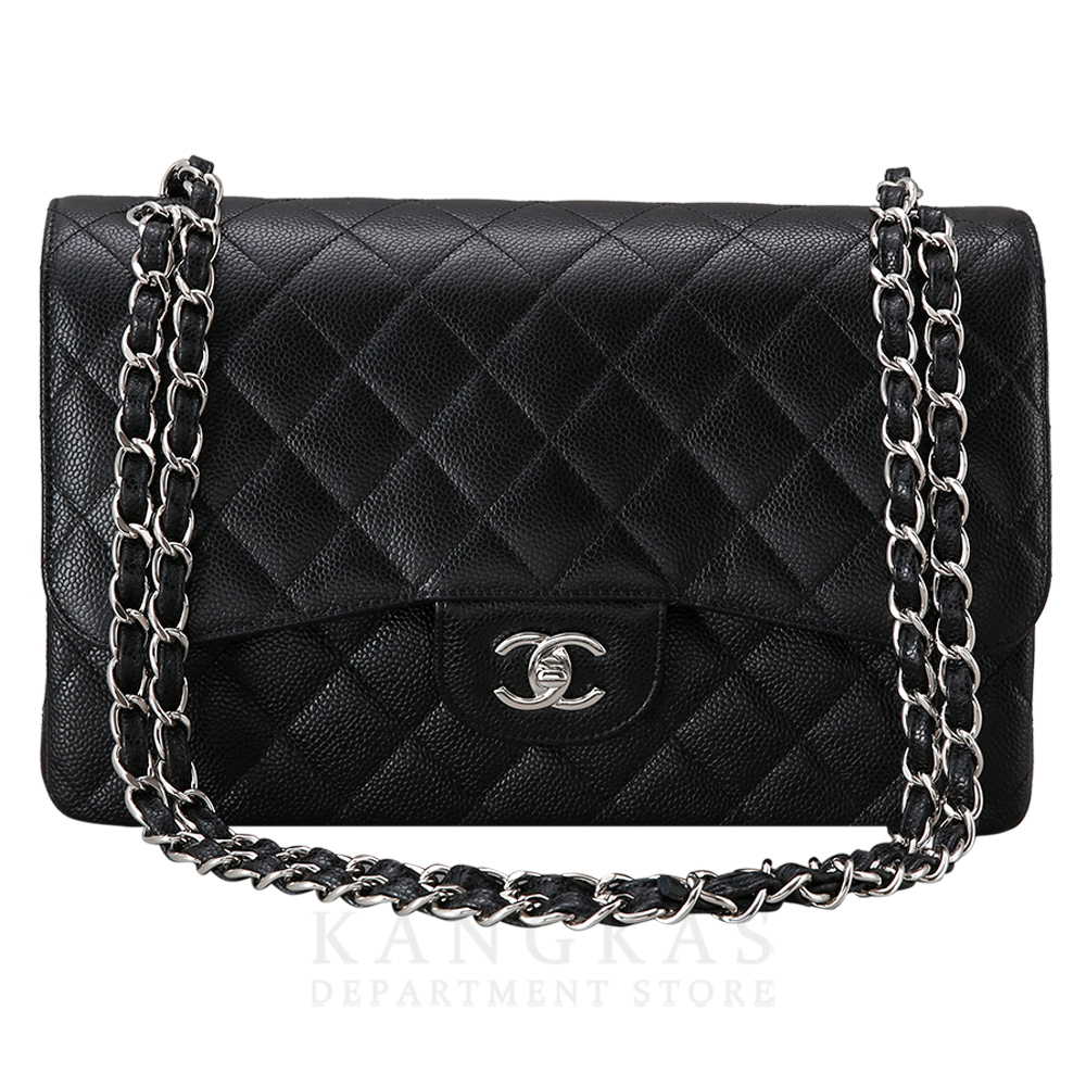 CHANEL(USED)샤넬 클래식 캐비어 점보 은장
