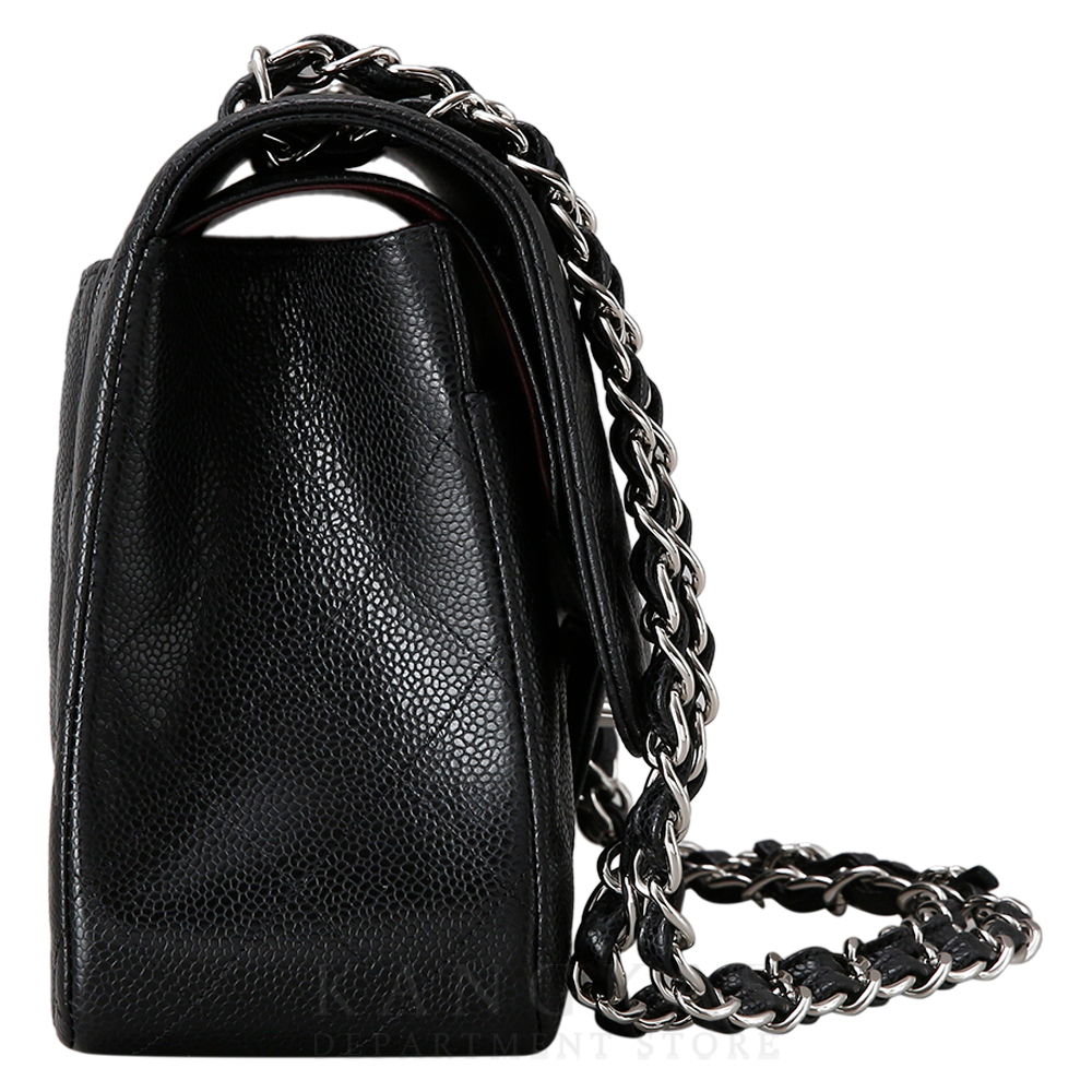 CHANEL(USED)샤넬 클래식 캐비어 점보 은장