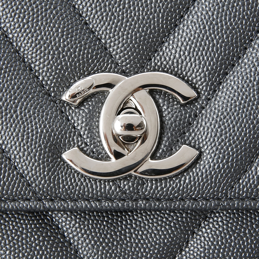 CHANEL(USED)샤넬 코코핸들 쉐브론 미듐