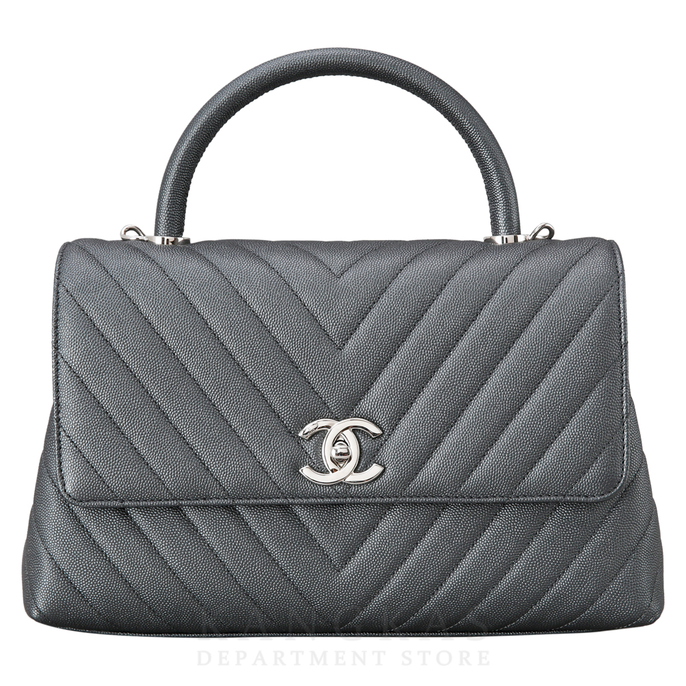 CHANEL(USED)샤넬 코코핸들 쉐브론 미듐