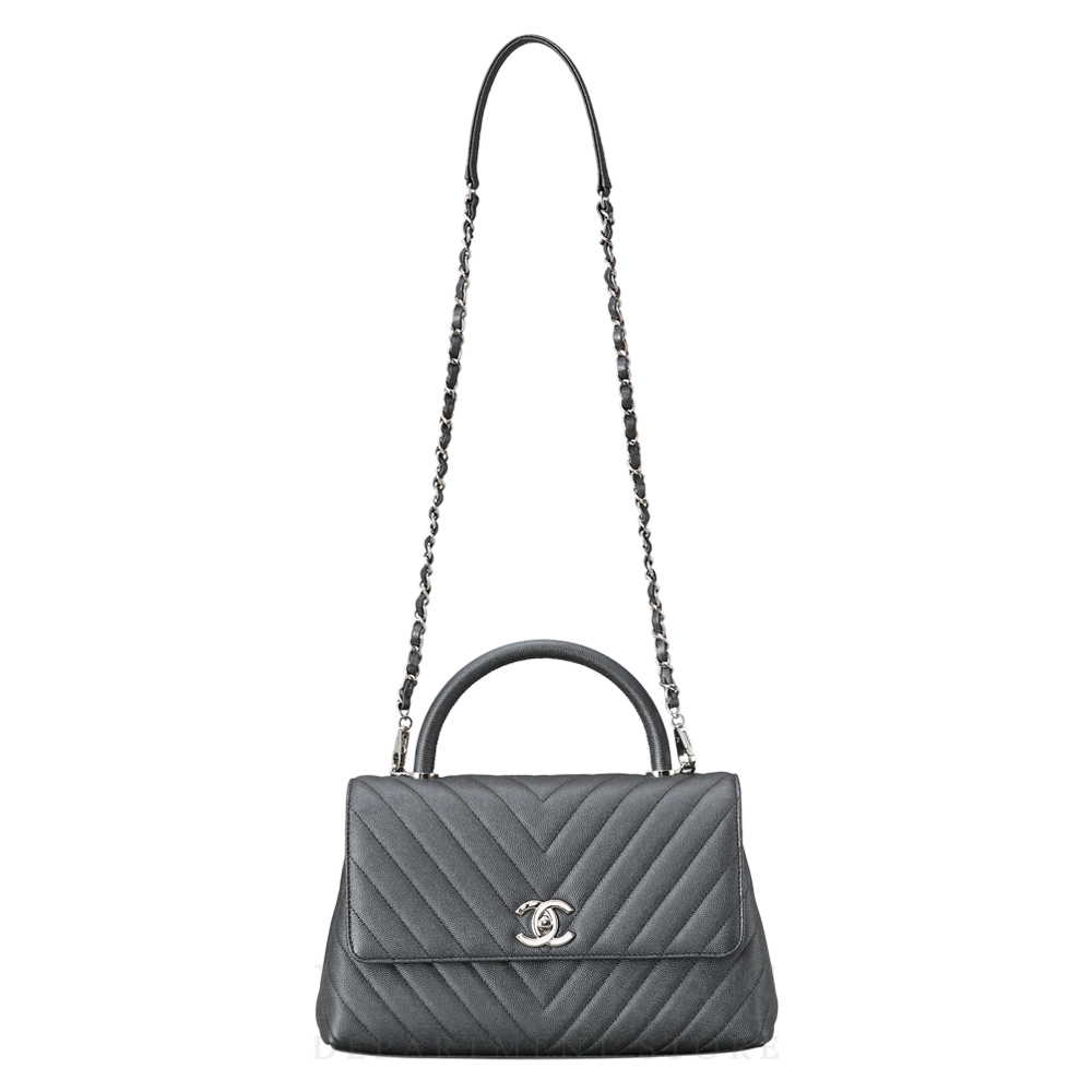 CHANEL(USED)샤넬 코코핸들 쉐브론 미듐