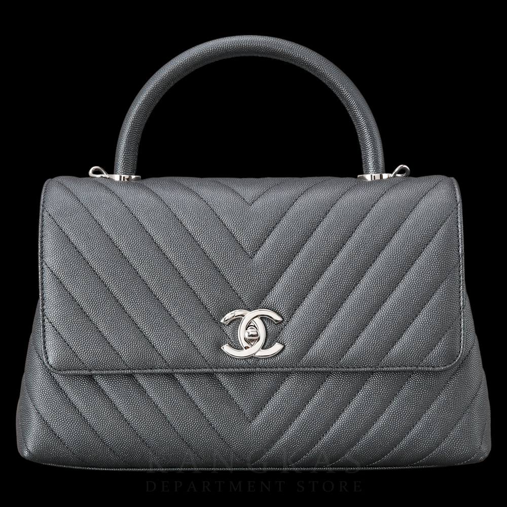 CHANEL(USED)샤넬 코코핸들 쉐브론 미듐