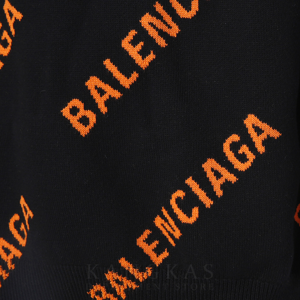 BALENCIAGA(USED)발렌시아가 타이거 올오버 로고 스웨터