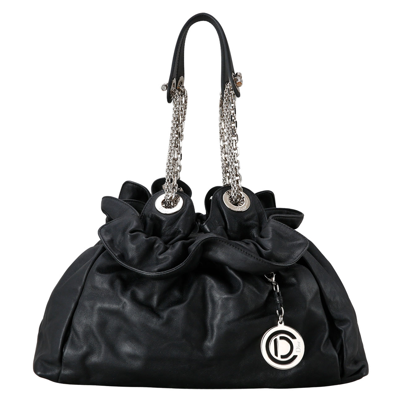 CHRISTIAN DIOR(USED)크리스찬디올 르트렁 버킷 체인 숄더백