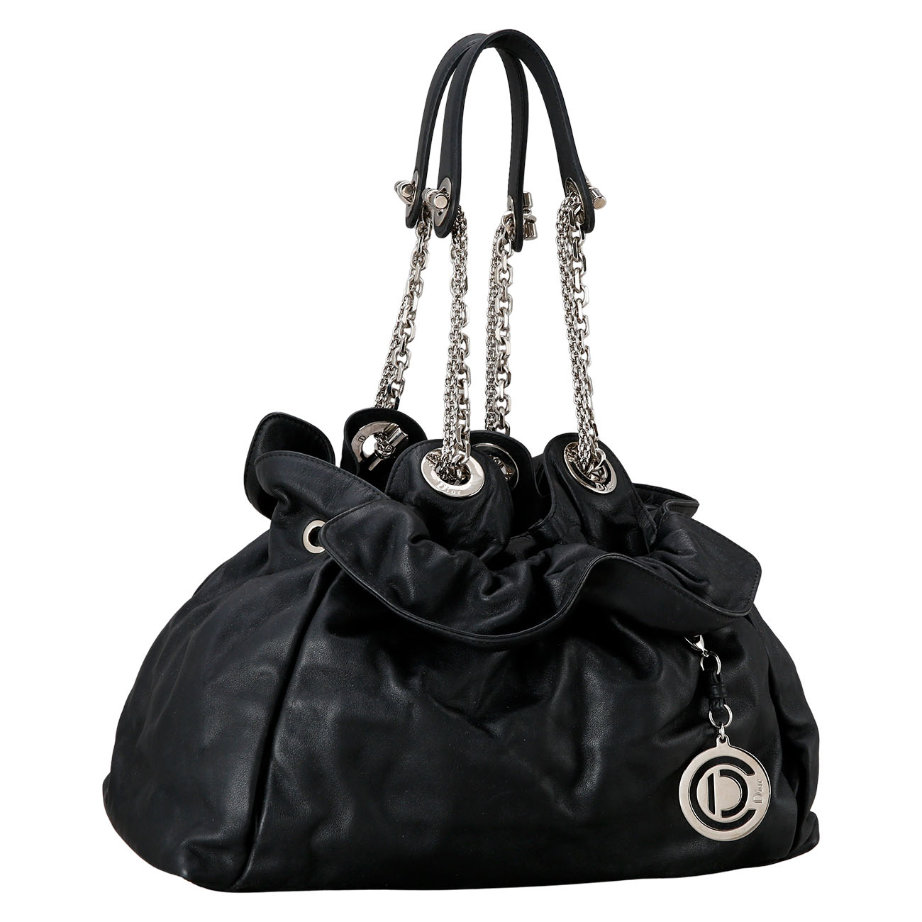 CHRISTIAN DIOR(USED)크리스찬디올 르트렁 버킷 체인 숄더백