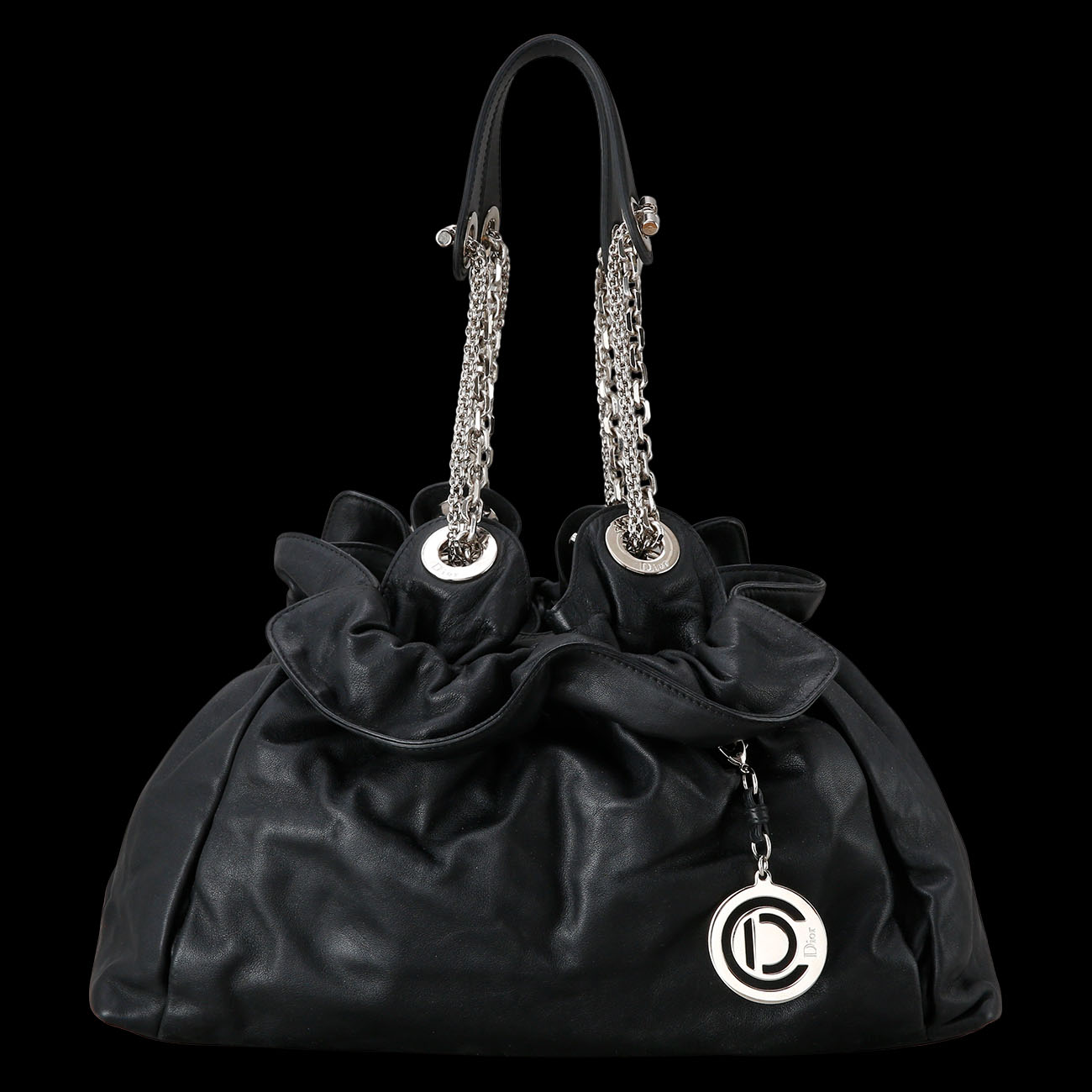 CHRISTIAN DIOR(USED)크리스찬디올 르트렁 버킷 체인 숄더백