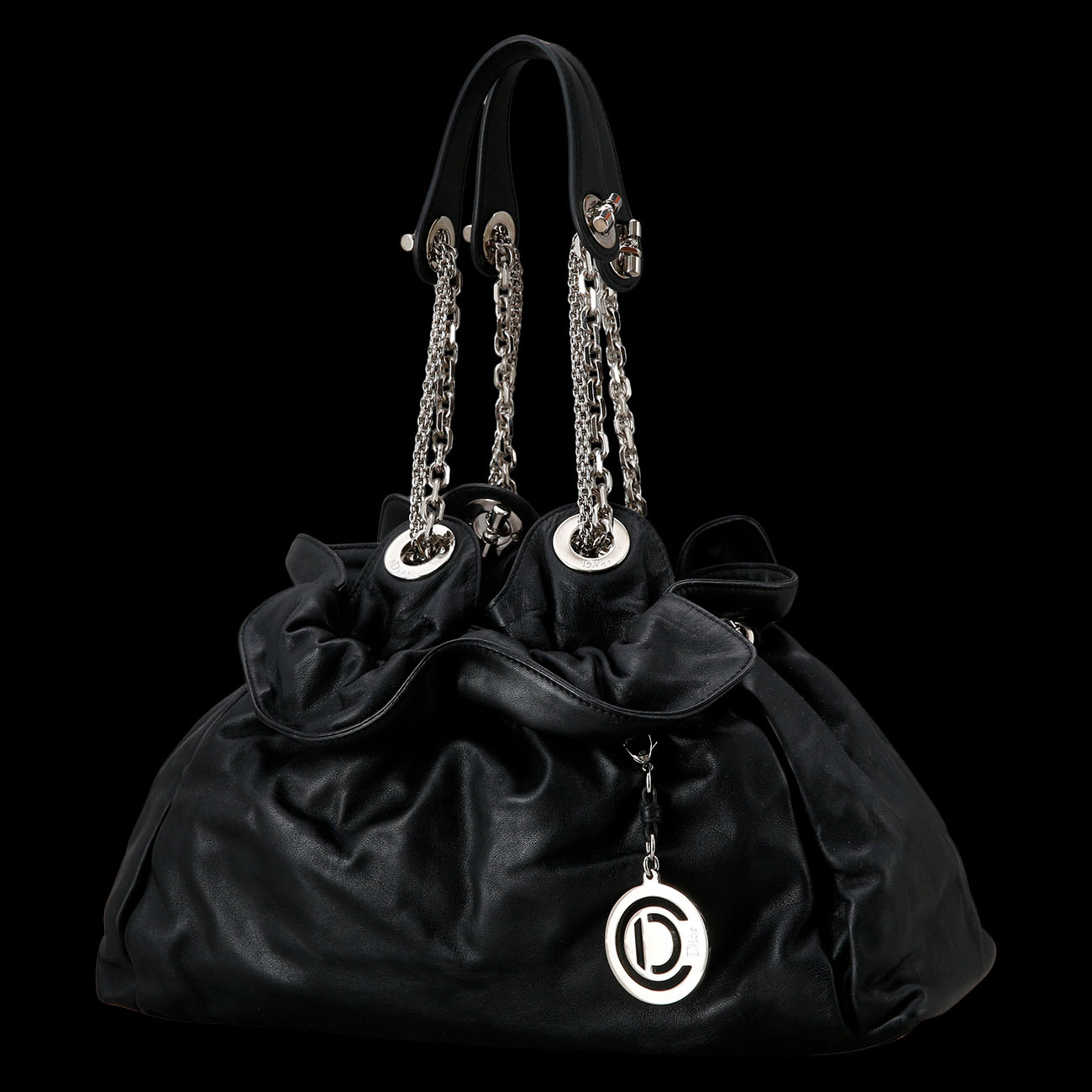 CHRISTIAN DIOR(USED)크리스찬디올 르트렁 버킷 체인 숄더백