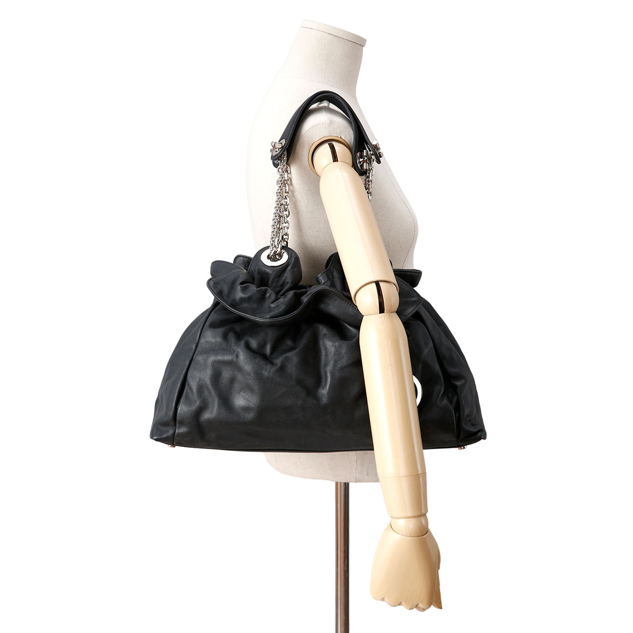 CHRISTIAN DIOR(USED)크리스찬디올 르트렁 버킷 체인 숄더백