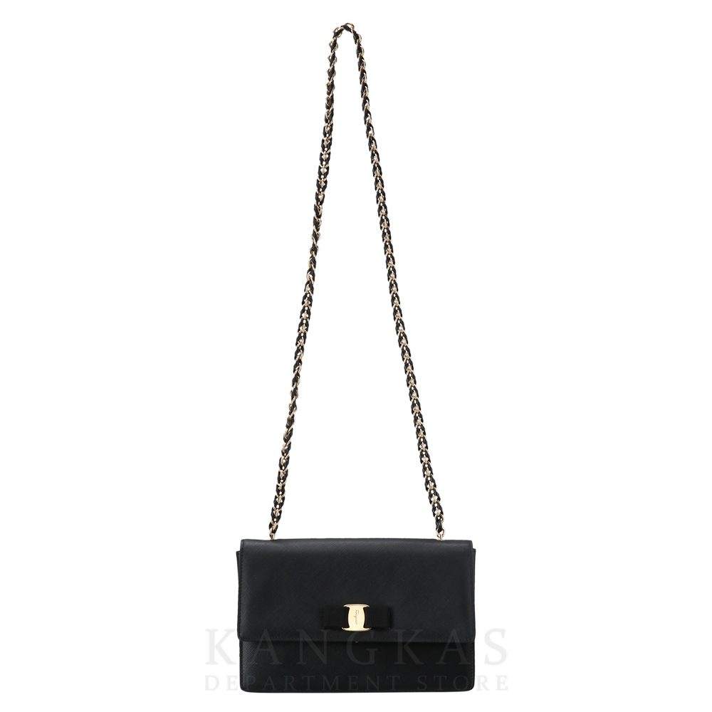 FERRAGAMO(USED) 페레가모 바라리본 체인 숄더백