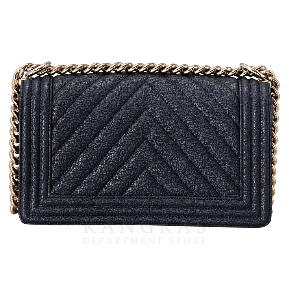 CHANEL(USED)샤넬 보이샤넬 캐비어 쉐브론 미듐